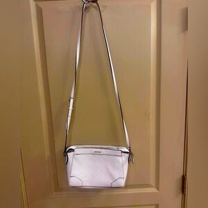 Gently used white Nine West handbag